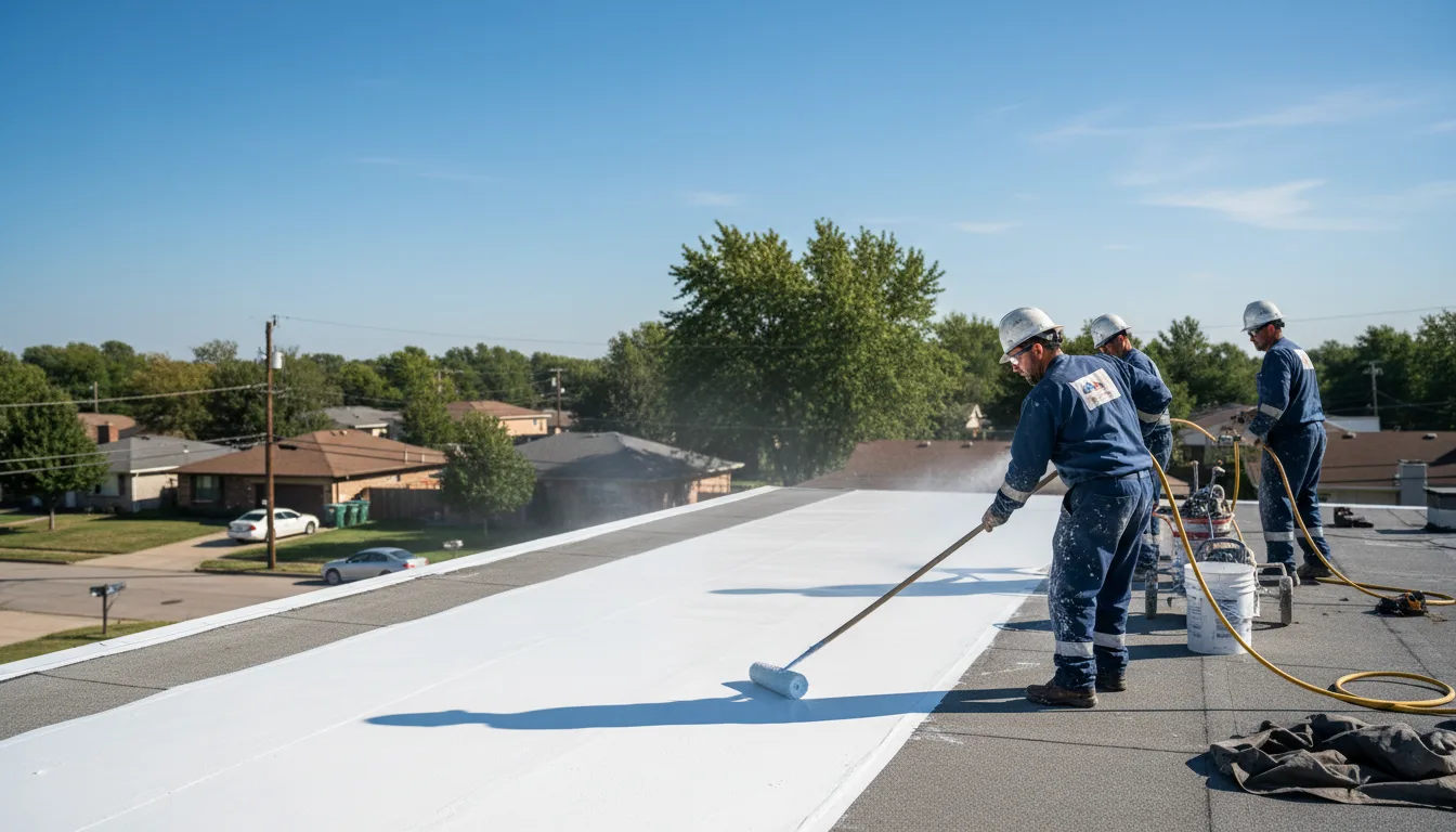 Commercial roof coating in Blossburg, PA near me